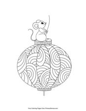 Rat On A Paper Lantern