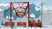 Santa Steam Train Delivery