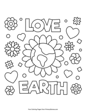 Earth Day Coloring Pages | Printable Coloring eBook - PrimaryGames