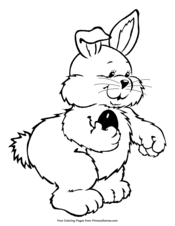 Bunny Holding an Egg