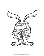 Easter Egg with Bunny Ears