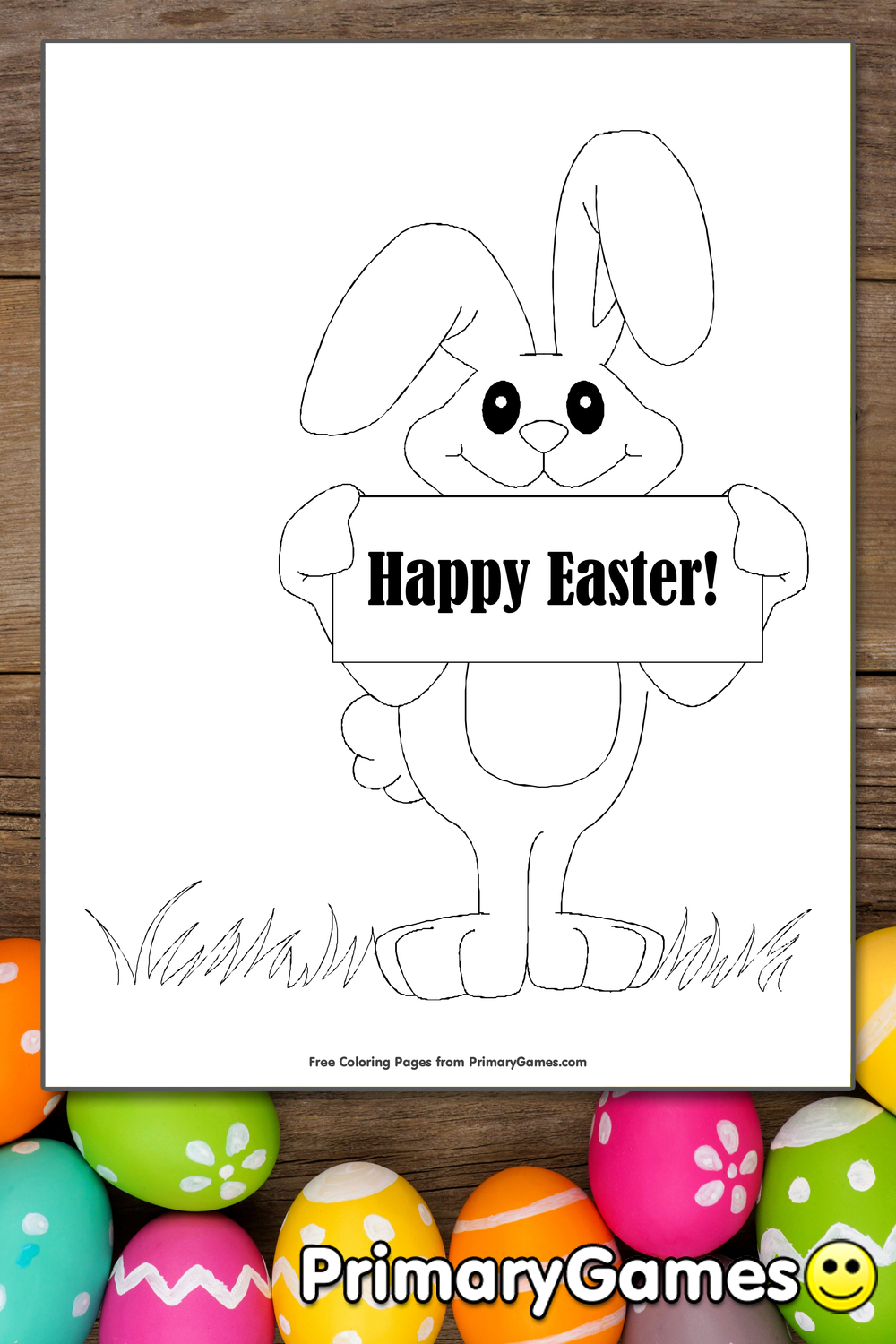 easter bunny coloring pages games cool - photo #11