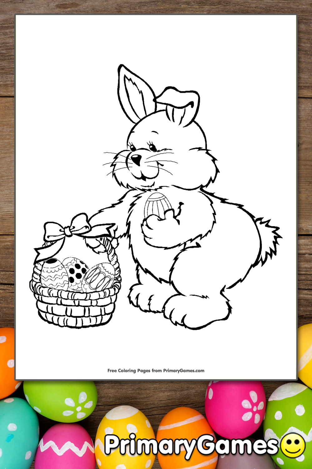 easter bunny coloring pages games cool - photo #2
