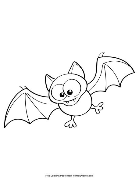 Bat Coloring Pages - Carinewbi