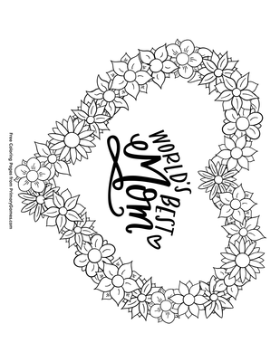 35 Best Mom Ever Coloring Pages - Free Printable Coloring Pages