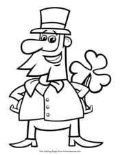 Leprechaun With Shamrock