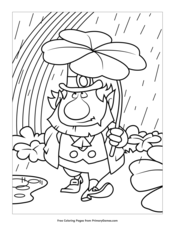 Leprechaun In A Rainstorm