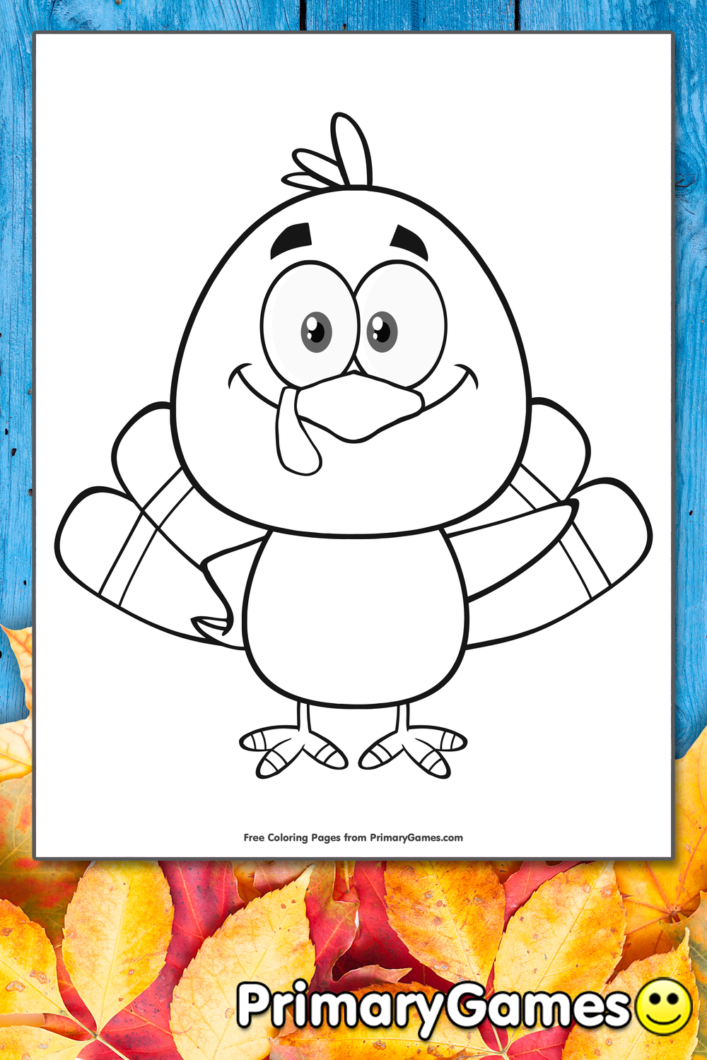 cartoon turkey coloring pages - photo #18