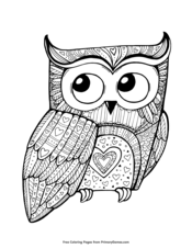 valentines day coloring pages owl city - photo #22