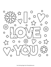 Valentine's Day Coloring Pages • FREE Printable PDF from PrimaryGames