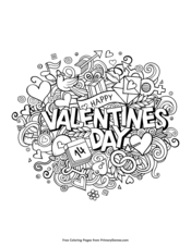 Valentine's Day Coloring Pages • FREE Printable PDF from ...
