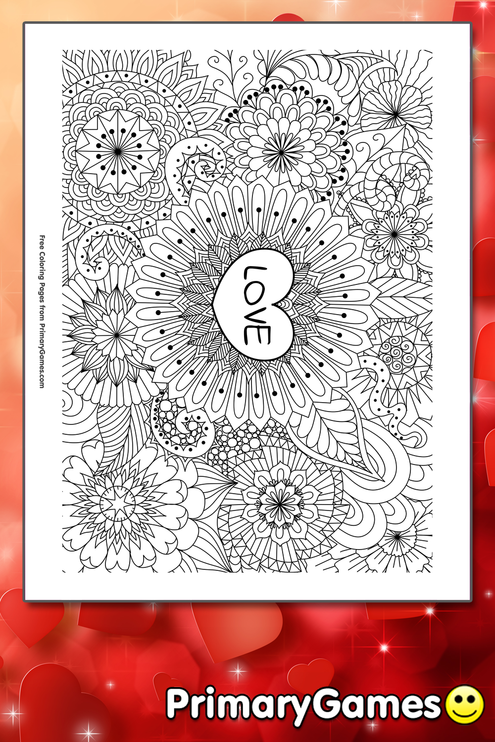 love coloring page printable 39 s day coloring christmas cards pdf