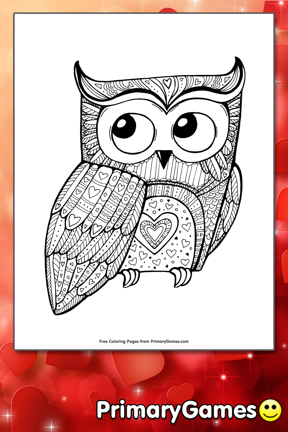 valentines day coloring pages owl city - photo #15