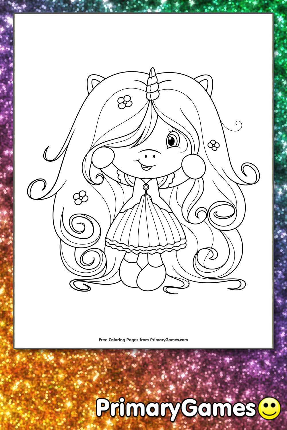 Unicorn Free Coloring Pages For Girls