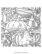 Fall Coloring Pages EBook Raking Leaves