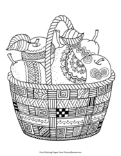 Basket of Apples and Pears