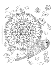 Bird and Autumn Leaves