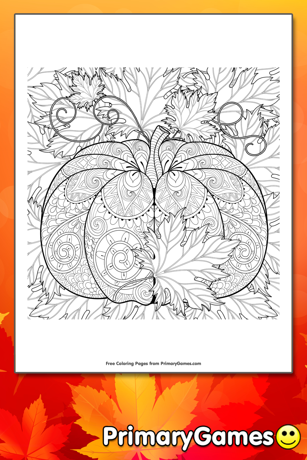 difficult fall coloring pages - photo #45