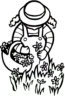 Girl Picking Flowers