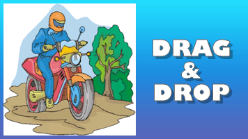 Motorcycle Drag & Drop Puzzle