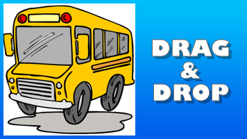 School Bus Drag & Drop Puzzle