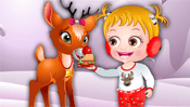 Baby Hazel Reindeer Surprise