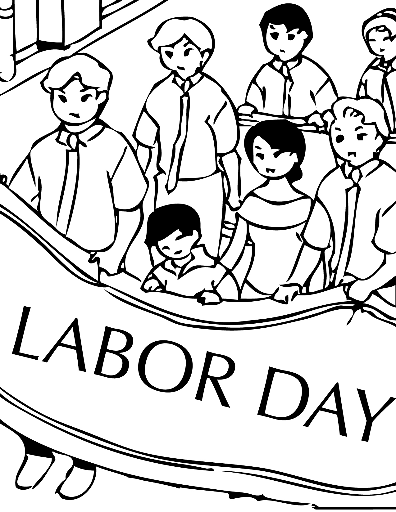 Labor Day Coloring Pages 8