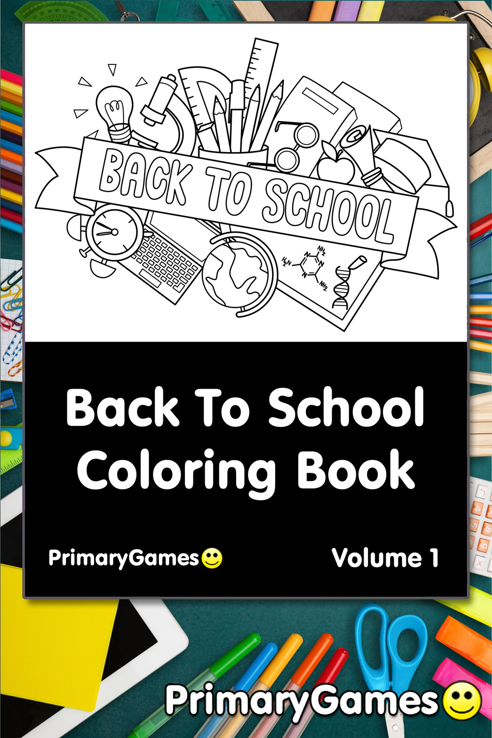 Back To School Coloring eBook Volume 1 • FREE Printable PDF from