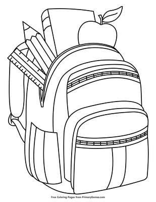 21+ Backpack Coloring Pages - CharissaLyna