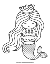 Happy Birthday Coloring Pages • FREE Printable PDF from PrimaryGames