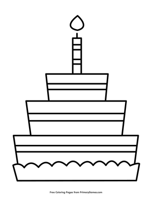 Featured image of post Birthday Cake Coloring Page Pdf - Big collection of birthday party coloring pages, printable and online.