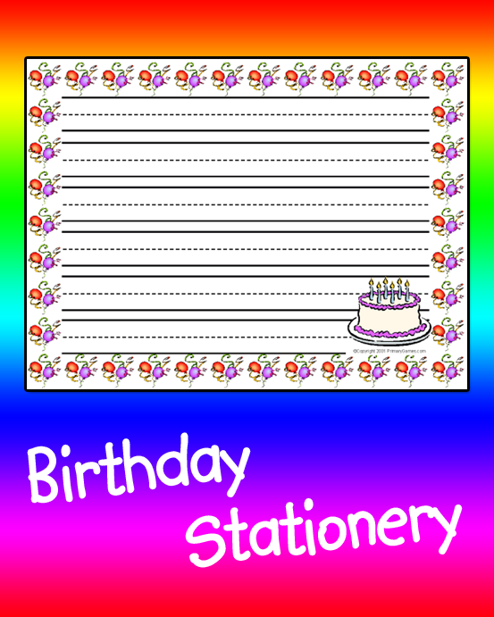 Birthday Stationery • Free Online Games at PrimaryGames