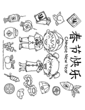 Chinese New Year Coloring Pages Free Printable Pdf From Primarygames