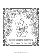 Chinese New Year Coloring Pages Free Printable Pdf From