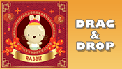 Chinese New Year Rabbit Drag & Drop Puzzle