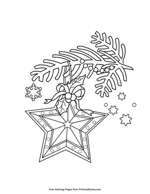 Christmas Star Coloring Pages