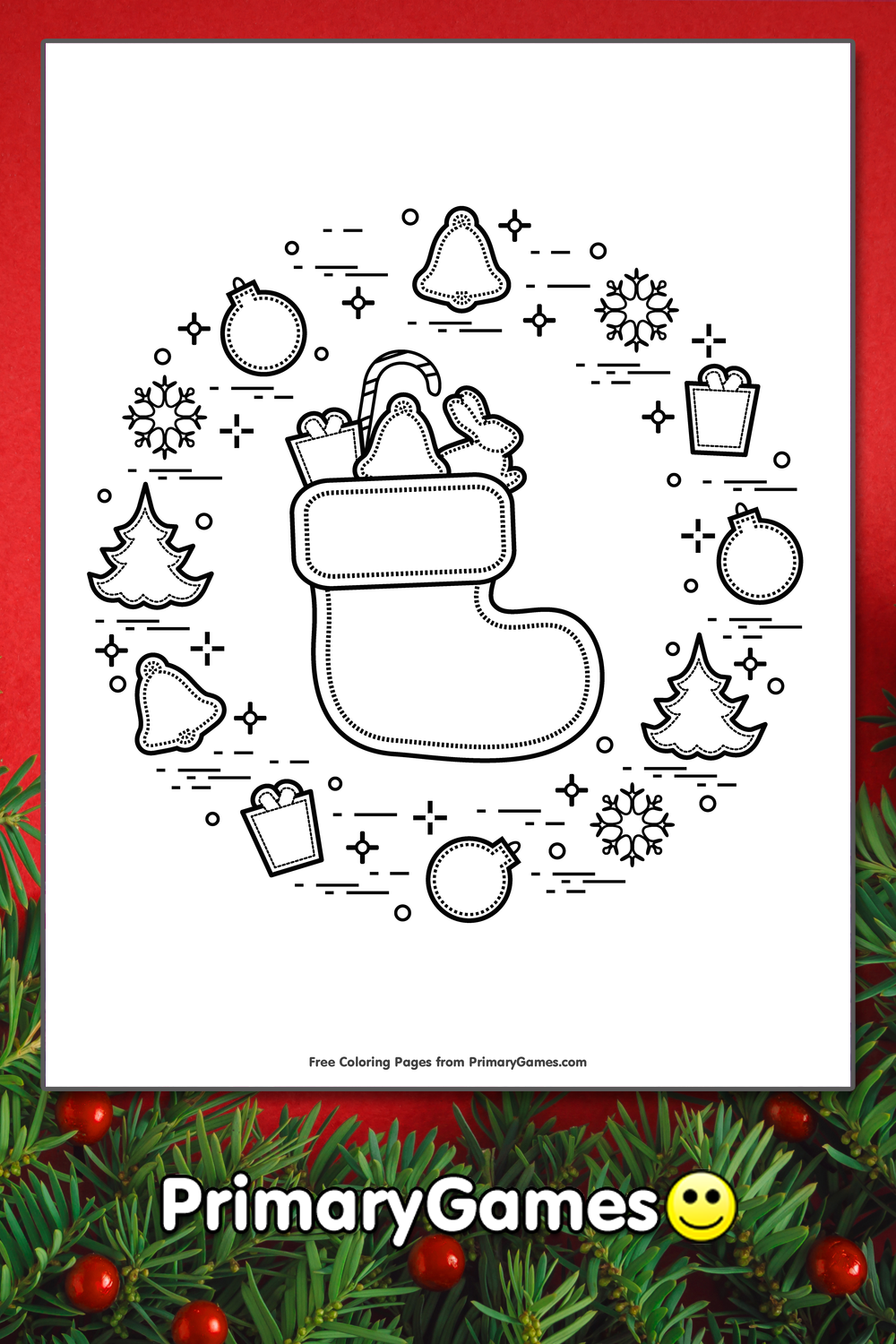 10 Festive Christmas Symbols Coloring Pages to Bring Holiday Cheer