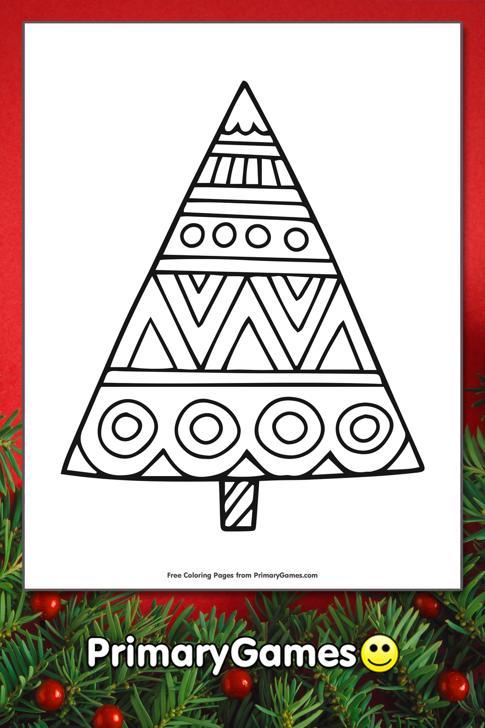 Christmas Tree Coloring Page Free Printable Pdf From Primarygames
