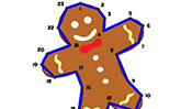 Gingerbread Dot to Dot Puzzle