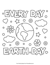 Earth Day Coloring Pages Set, Earth Day Activities, Earth Day Sheets for  Kids