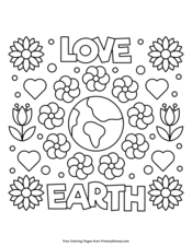 Earth Day Coloring Pages • FREE Printable PDF from PrimaryGames