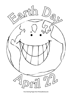 earth day coloring pages pdf