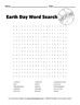 Earth Day Wordsearch Puzzle