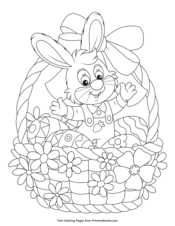 Download Easter Basket Coloring Pages • FREE Printable PDF from ...