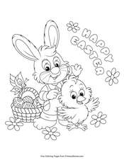 View Free Easter Coloring Page Images