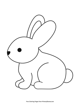 9400 Easter Bunny Coloring Pages Simple  Best Free