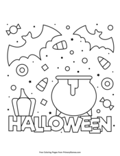 Halloween Coloring Pages Free Printable Pdf From Primarygames