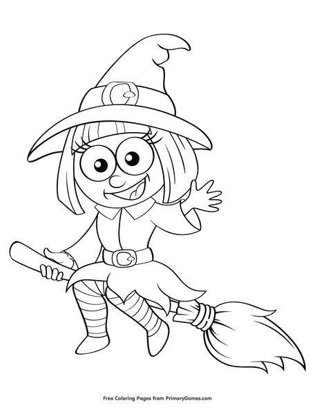 coloring pages of witches