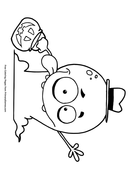 halloween monsters coloring pages