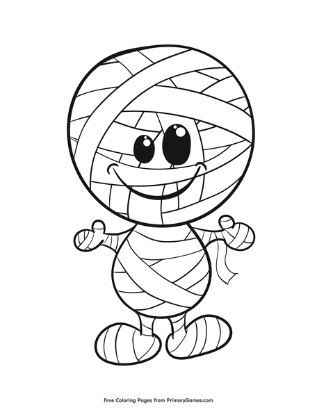 16 Mummy Halloween Coloring Pages - Printable Coloring Pages